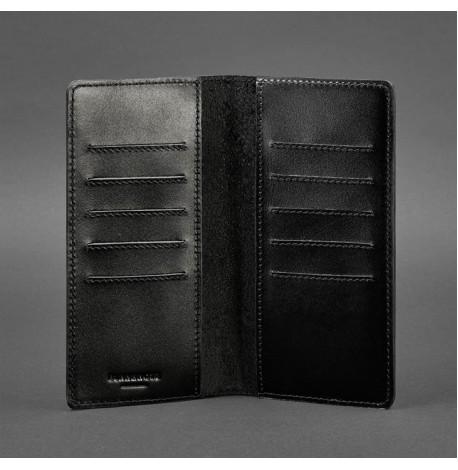 Шкіряне портмоне 11.0 (чорне) шкіра Krast
