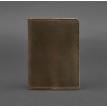 Обложка для паспорта из кожи 1.3 (темно-коричневая)