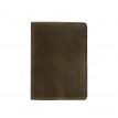 Обложка для паспорта из кожи 1.3 (темно-коричневая)