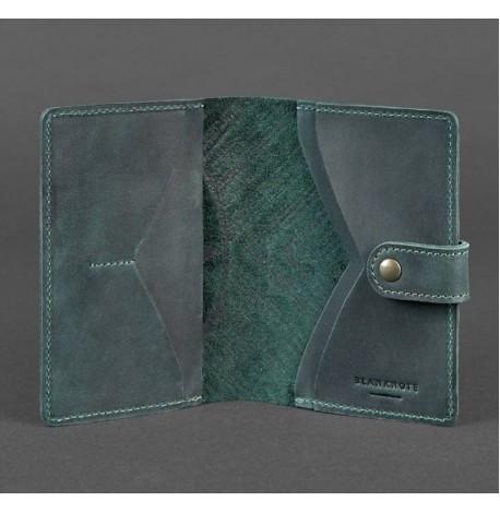 Обкладинка для паспорта зі шкіри 3.0 Інді (зелена)