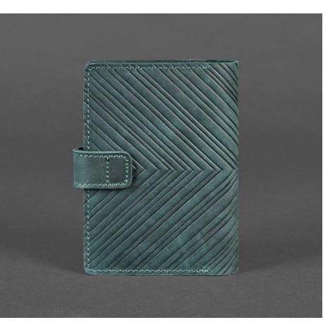 Обкладинка для паспорта зі шкіри 3.0 Інді (зелена)