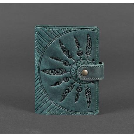 Обкладинка для паспорта зі шкіри 3.0 Інді (зелена)