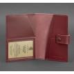Обкладинка для паспорта зі шкіри з віконцем 5.0 (бордова) шкіра Krast