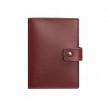 Обкладинка для паспорта зі шкіри з віконцем 5.0 (бордова) шкіра Krast