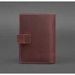 Обкладинка для паспорта зі шкіри з віконцем 5.0 (бордова) шкіра Crazy Horse