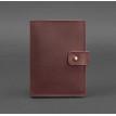 Обкладинка для паспорта зі шкіри з віконцем 5.0 (бордова) шкіра Crazy Horse