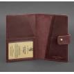 Обкладинка для паспорта зі шкіри з віконцем 5.0 (бордова) шкіра Crazy Horse