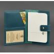 Обкладинка для паспорта зі шкіри з віконцем 5.0 (зелена)