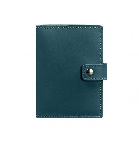 Обкладинка для паспорта зі шкіри з віконцем 5.0 (зелена)