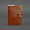 Обкладинка для паспорта зі шкіри з віконцем 5.0 (світло-коричнева)