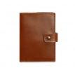 Обкладинка для паспорта зі шкіри з віконцем 5.0 (світло-коричнева)