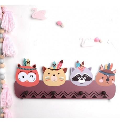 Дитяча настінна вішалка "Зверополіс"