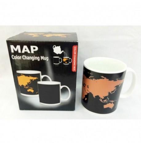 Чашка хамелеон "Карта мира" (300 мл)