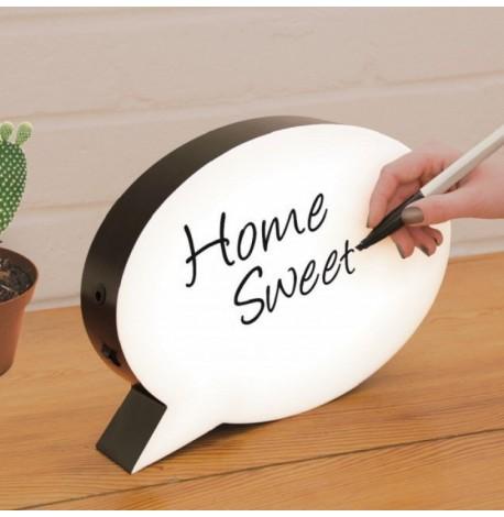 Светильник лайтбокс с маркером "Чат"