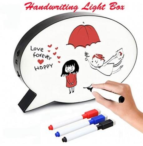 Светильник лайтбокс с маркером "Чат"