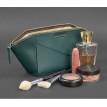 Косметичка з натуральної шкіри (зелена) шкіра Krast