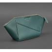 Косметичка з натуральної шкіри (зелена) шкіра Krast