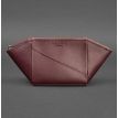 Косметичка з натуральної шкіри (бордова) шкіра Krast