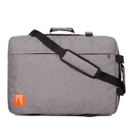 Рюкзак-сумка для ручной клади PoolParty Cabin (серый) - МАУ