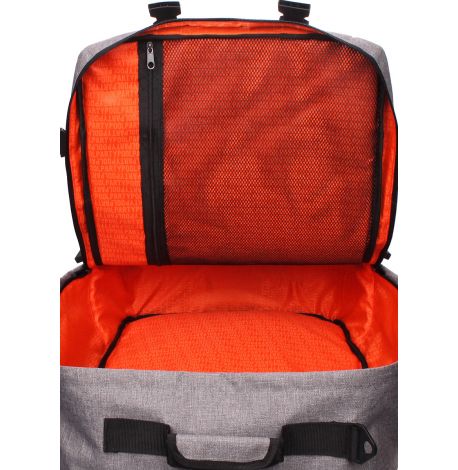 Рюкзак-сумка для ручной клади PoolParty Cabin (серый) - МАУ