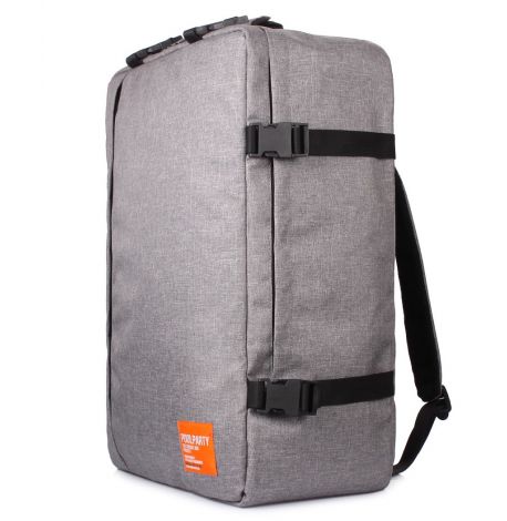 Рюкзак-сумка для ручной клади PoolParty Cabin (серый) - МАУ