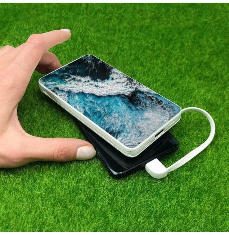 Повербанк (powerbank) Ziz "Океаническая волна" 10000 mAh