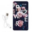 Повербанк (powerbank) Ziz "Троянди" 10000 mAh