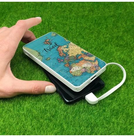 Повербанк (powerbank) Ziz "Карта путешествий" 10000 mAh