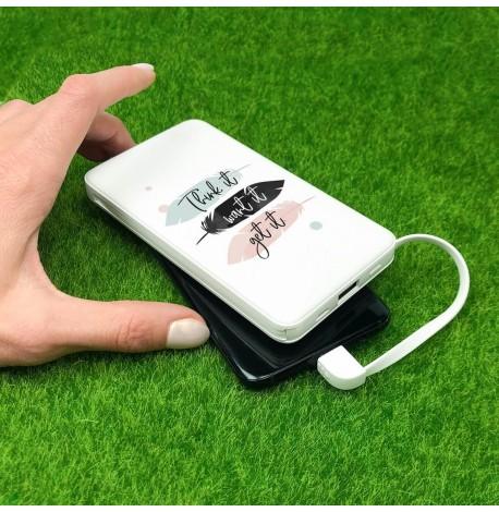 Повербанк (powerbank) Ziz "Думай, бажай, отримуй" 10000 mAh