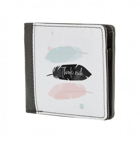 Женский кошелек из экокожи "Думай по-богатому"