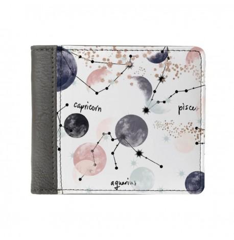 Женский кошелек из экокожи "Планеты и созвездия"