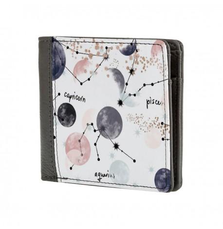 Женский кошелек из экокожи "Планеты и созвездия"