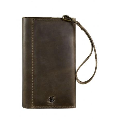 Шкіряний клатч-органайзер (тревел-кейс) 5.1 (темно-коричневий)