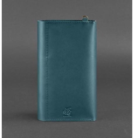 Шкіряний клатч-органайзер (тревел-кейс) 5.1 (зелений)
