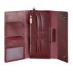 Кожаный клатч-органайзер (тревел-кейс) 5.1 (бордовый)