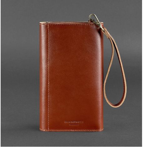 Шкіряний клатч-органайзер (тревел-кейс) 5.1 (світло-коричневий)