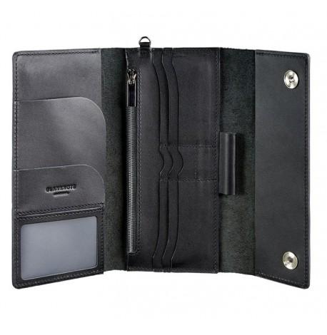 Кожаный клатч-органайзер (тревел-кейс) 5.1 (черный)