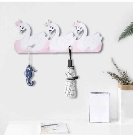 Детская настенная вешалка "Лебеди"