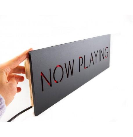 Настінна Led вивіска Now Playing
