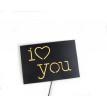 Настенная Led вывеска I love you