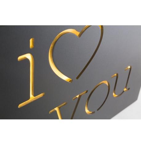 Настенная Led вывеска I love you