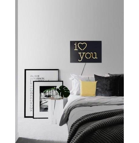 Настенная Led вывеска I love you
