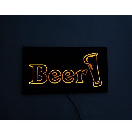 Настінна Led вивіска Beer