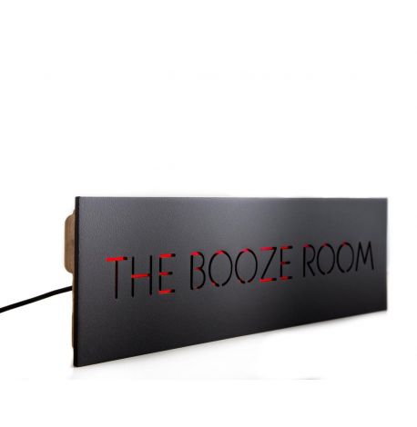 Настенная Led вывеска The booze room