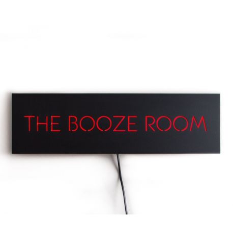 Настенная Led вывеска The booze room
