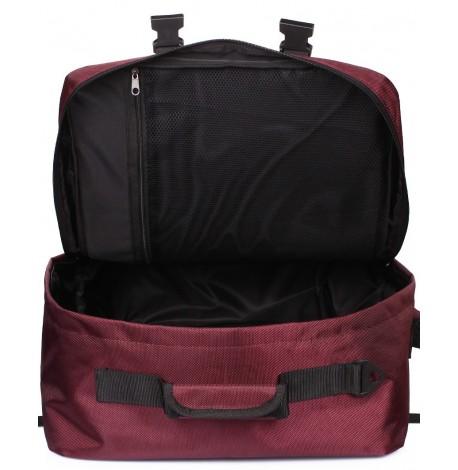 Рюкзак-сумка для ручной клади PoolParty Cabin (бордовый) - МАУ