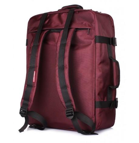 Рюкзак-сумка для ручной клади PoolParty Cabin (бордовый) - МАУ