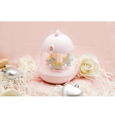 Детский музыкальный ночник "Карусель" (розовый)