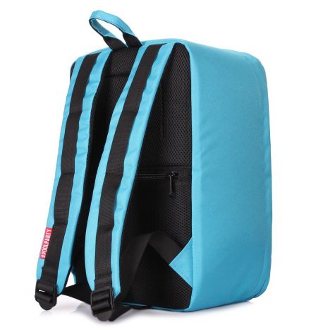 Рюкзак для ручної поклажі PoolParty HUB (блакитний) - Ryanair / Wizz Air / МАУ