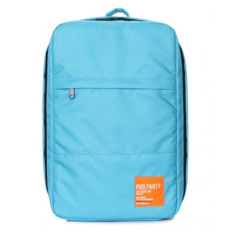 Рюкзак для ручної поклажі PoolParty HUB (блакитний) - Ryanair / Wizz Air / МАУ